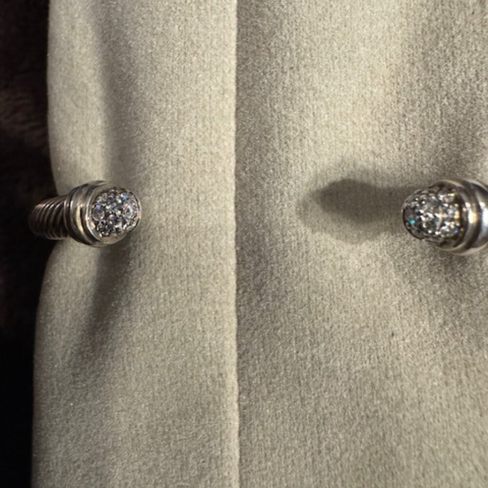 David Yurman 5mm Classic Cable Cuff with Diamonds